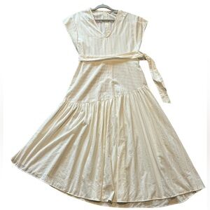 Zara Asymmetrical Drop waist Dress V-Neck size M